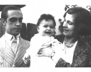 Niemeyer com Annita e sua filha Anna Maria